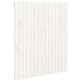 Wall Headboard White 95.5x3x110 cm Solid Wood Pine 824934