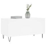 Coffee Table White 90x44.5x45 cm Engineered Wood 830972