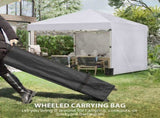 3 x 3 Pop Up Gazebo, UPF 30 with 2 Sidewalls, Leg Weight Bags and Wheeled Bag, Height T3398P315379