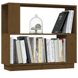 Book Cabinet/Room Divider Honey Brown 80x25x70 cm Solid Wood 814052