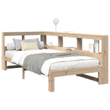 Bookcase Bed without Mattress 90x190 cm Single Solid Wood Pine 3324403