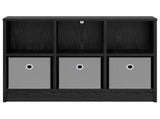 Sideboard with Drawer Black Oak 73.5 x 22.5 x 53.5 cm 8000501