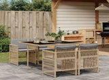 Garden Dining Set Mix Beige and Black 3210900