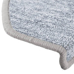 Carpet Stair Treads 15 pcs Light Grey 65x24x4 cm 133887