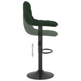 Bar Stools 2 pcs Dark Green Velvet 333994