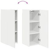 TV Wall Cabinet White 30 x 31 x 80 cm Engineered Wood 892289