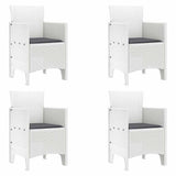 Garden Chair 4 pcs White 53 x 49 x 85 cm Polypropylene 847481