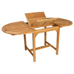 7 Piece Outdoor Dining Set Solid Teak Wood 44685