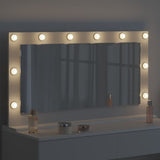 Vanity Mirror White 100 x 55 x 18 cm Glass and Engineered wood 868301