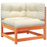 7 Piece Garden Sofa Set with Cushions Wax Brown Solid Wood Pine 3299313