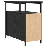 Bedside Cabinet 2 pcs Black oak 30 x 60 x 60 cm Engineered wood 871276