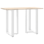 ZNTS Bar Table Legs T-Shaped 2 pcs White 60x35x cm Steel 4013081