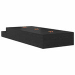 Storage Bed Frame with Drawer Black oak 236.5 x 90 x 31.5 cm 3335606