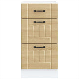 Kitchen Base Cabinet Lucca Sonoma Oak Engineered Wood 854233