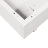 Garden Planter White 70x70x26.5 cm Solid Wood Pine 847304