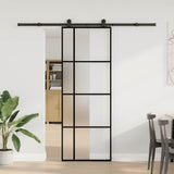 Sliding Door with Hardware Set 76x205 cm ESG Glass&Aluminium 3332912