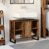 Bathroom Cabinet Old Wood 80 x 33 x 60 cm Engineered Wood 873898
