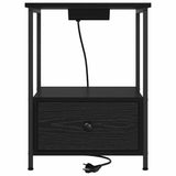 Bedside Cabinet 2 pcs Black Oak 42 x 41 x 56 cm Engineered Wood 859431
