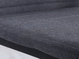 High Back Dining Chairs Modern Upholstered Linen-Touch Fabric Accent Chairs with Metal Legs for T3398P328170
