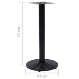 Bistro Table Leg Black 43x72 cm Cast Iron 325426