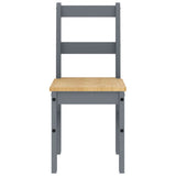 4 Piece Dining Set "PANAMA" Grey Solid Wood Pine 3345177