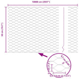 Welded Wire Fence with Spikes 100 x 0.5 m 3353297