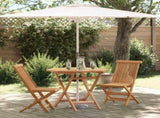 Garden Dining Set 3 pcs Brown Solid Acacia Wood 3385962