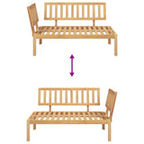 Garden Pallet Corner Sofa Solid Wood Acacia 365849