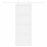 Sliding Door ORKDAL White 78 x 202 cm Solid Pine Wood 3333415