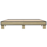Bed Frame without Mattress Sonoma Oak 180x200 cm Super King 3280223