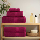 Premium Shower Towels SOLUND 4pcs Bordeaux 70x140cm 600gsm 137213