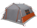 Instant Tent Water-resistant 2-Person Grey and Orange 42042264