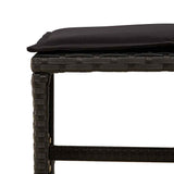 11 Piece Garden Dining Set with Cushions Black Poly Rattan 3211147