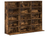 CD Cabinet Smoked Oak 96 x 23.5 x 97.5 cm Engineered Wood 8012670