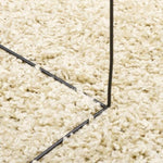 ZNTS Shaggy Rug PAMPLONA High Pile Modern Gold 300x400 cm 375352