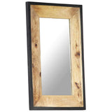 321630 Mirror 80x50 cm Solid Mango Wood