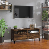 TV Cabinet Smoked Oak 100x34.5x44.5 cm Engineered Wood 831906
