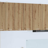Hanging Cabinet 2 pcs Artisan Oak and White 30 x 31 x 80 cm 884257