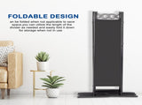 5.74FT 6-Fold Top With Shape 130g Polyester Cloth Plastic Feet Carbon Steel Frame Foldable Screen 19058030