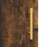 Highboard Smoked Oak 69.5x34x180 cm Engineered Wood 3198206