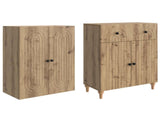 Cabinet Set 2 pcs 66 x 34.5 x 90 cm Engineered Wood 3416492