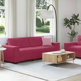 Sofa 2 pcs Wine Red Fabric 3324725