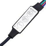 Desk with LED Lights Black 200x55x91 cm Engineered Wood 3309439