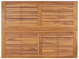 Outdoor Dining Set Natural Teak Solid Teak wood Medium Foldable 3096575