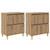 Sideboards 2 pcs Artisan Oak 60 x 35 x 70 cm Engineered Wood 3415587