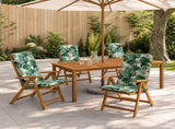 High Back Chair Cushion GEMERT 4 pcs 100% Polyester 945931