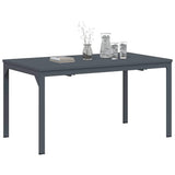 Patio Table Anthracite 180 x 80 x 74 cm Powder-Coated Steel 42010362
