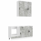 Kitchen Unit PORTO 5 pcs Concrete Grey Engineered Wood 3438288