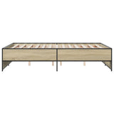Bed Frame without Mattress Sonoma Oak 140x190 cm 3279898