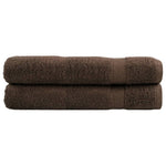 ZNTS Premium Sauna Towels SOLUND 2pcs Brown 80x200cm 600gsm 137242